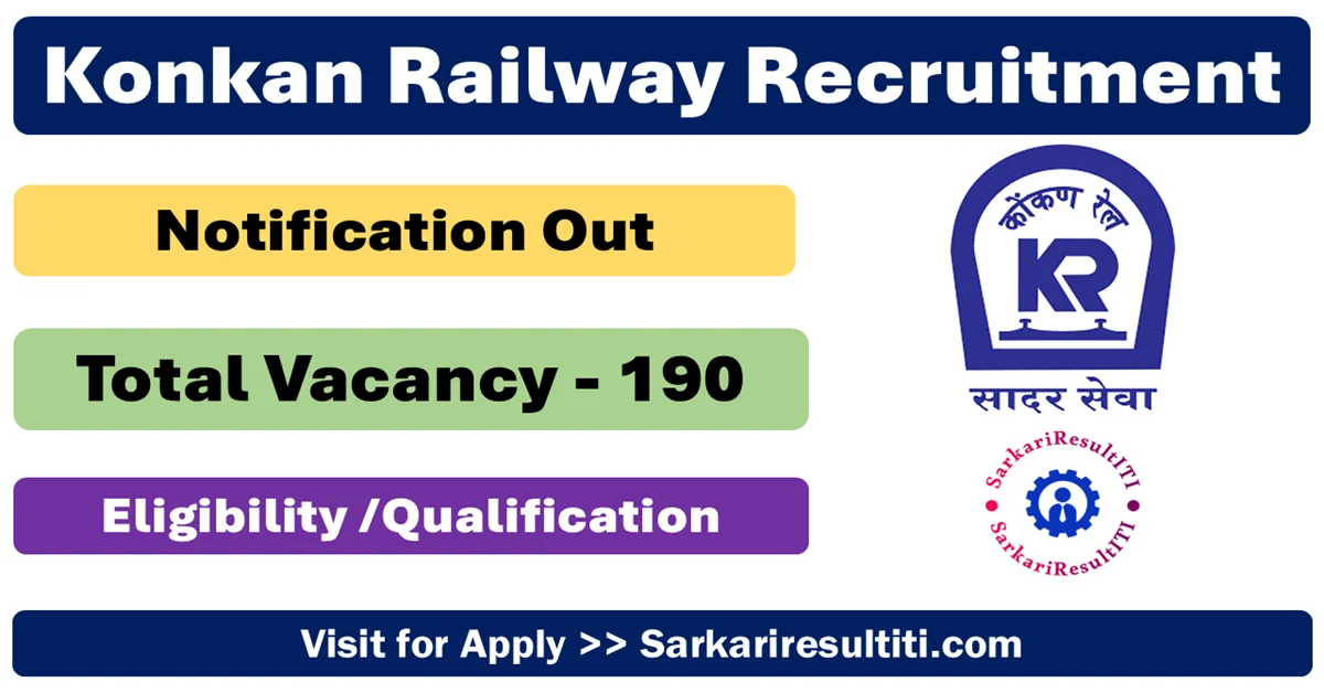 Konkan Railway Recruitment