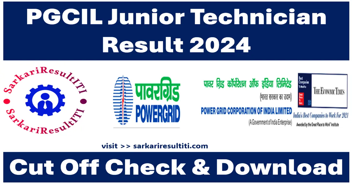 pgcil junior technician result