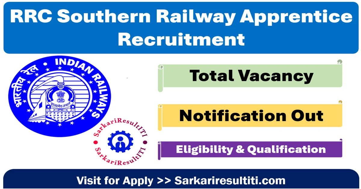 rrc southern railway apprentice recruitment