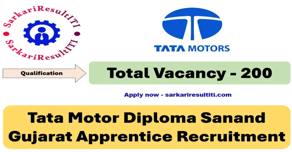 Tata Motors Diploma Sanand Gujarat Apprentice