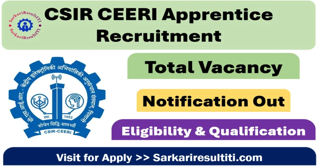 csir ceeri apprentice