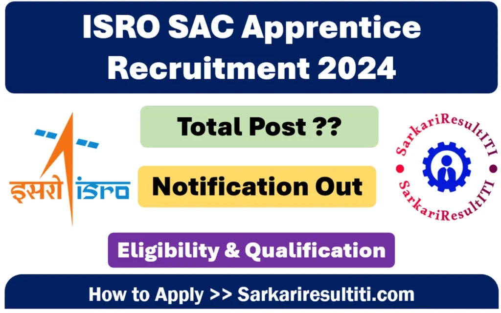 isro sac apprentice recruitment