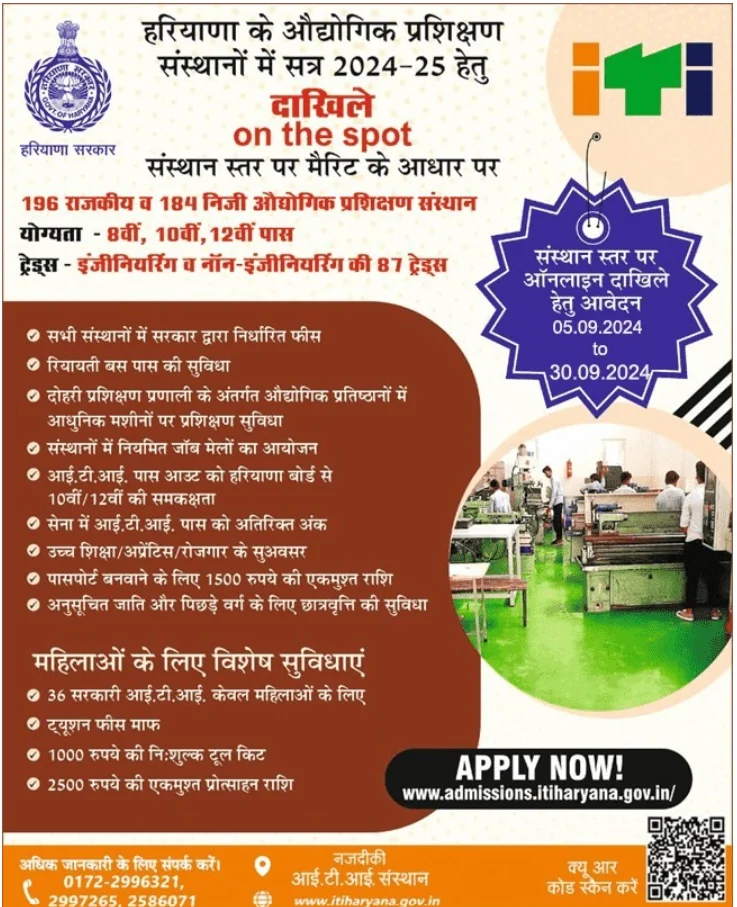 Haryana ITI Admission