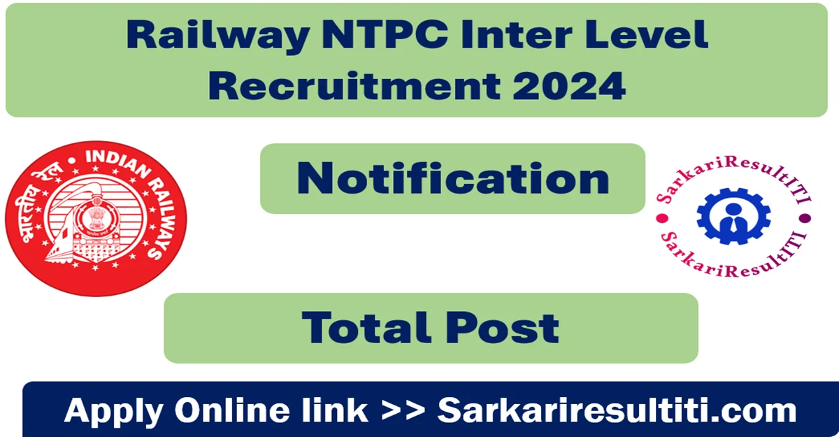 railway ntpc inter level recruitment