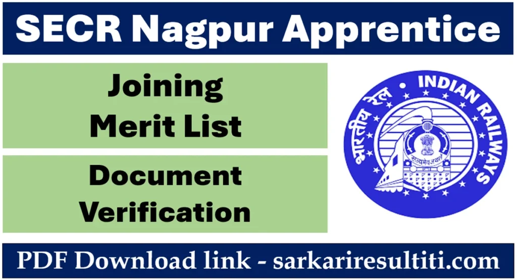 secr nagpur apprentice merit list