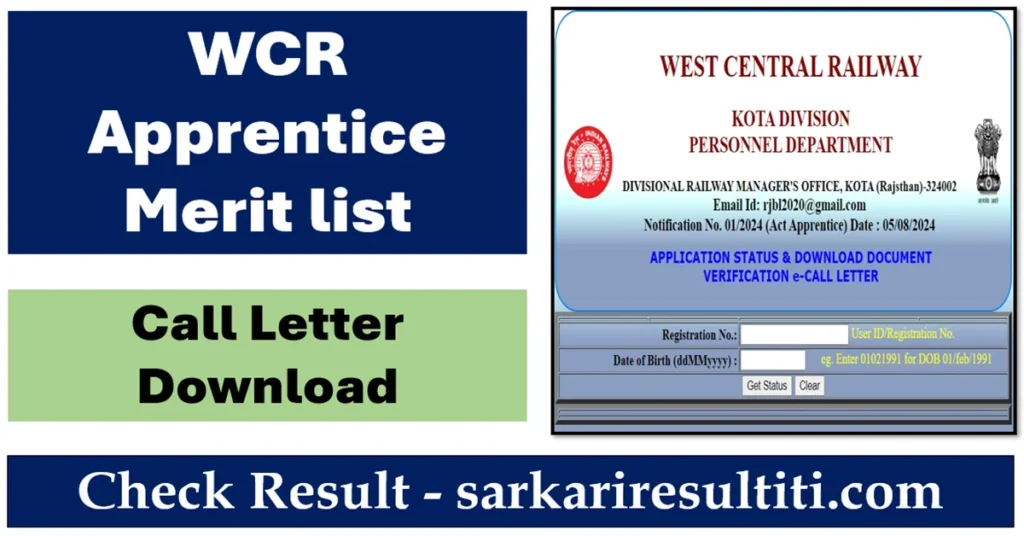 wcr apprentice merit list