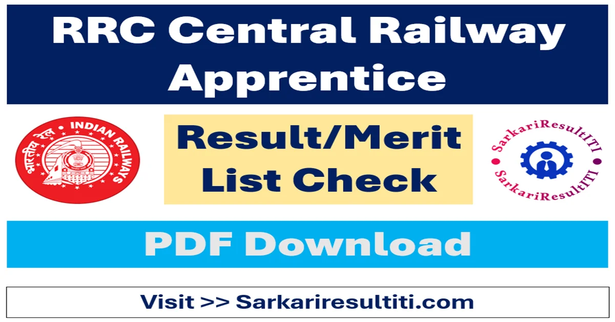 central railway apprentice result