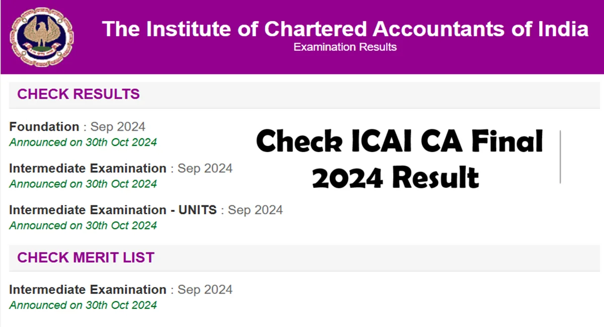 ca final result