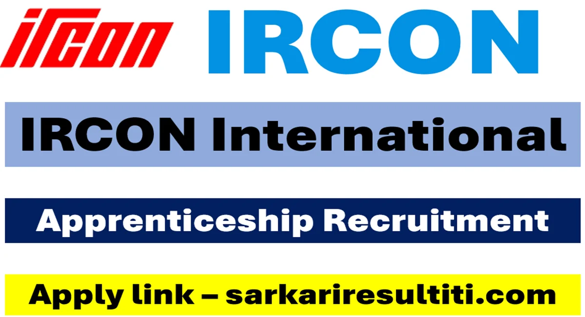 ircon international recruitment