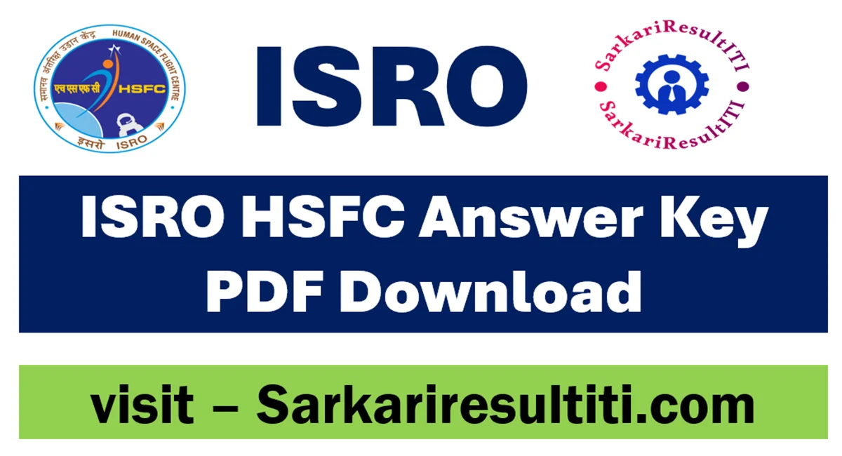 isro hsfc answer key pdf