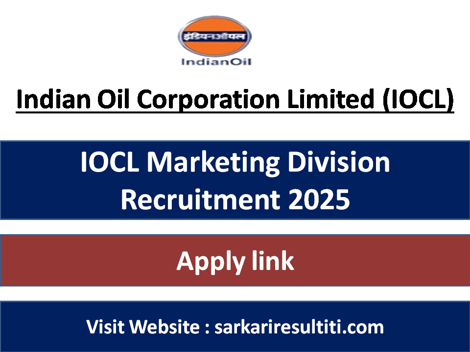 IOCL Marketing Division Recruitment 2025