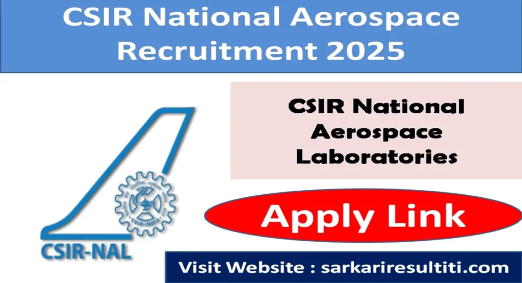 CSIR National Aerospace Recruitment 2025