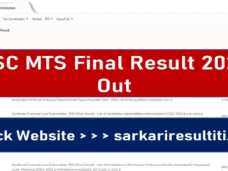 SSC MTS Final Result 2025