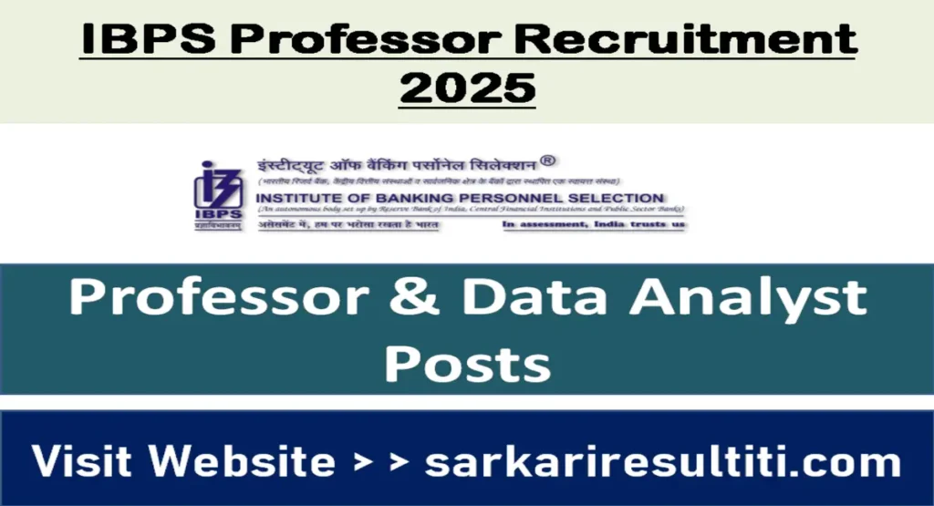 IBPS Professor Recruitment 2025