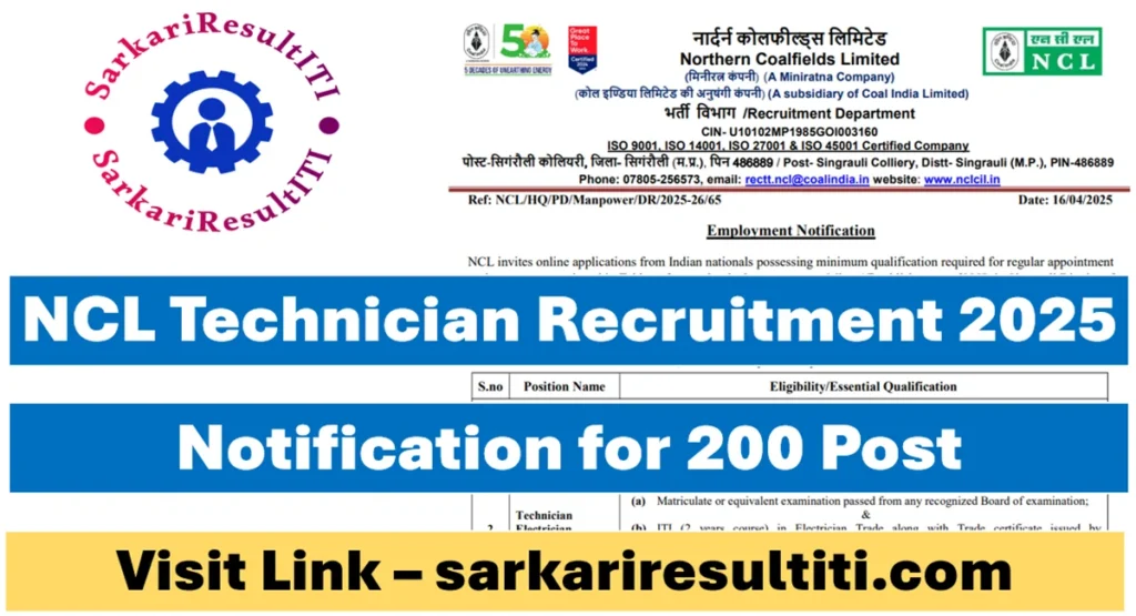 ncl technician recruitment