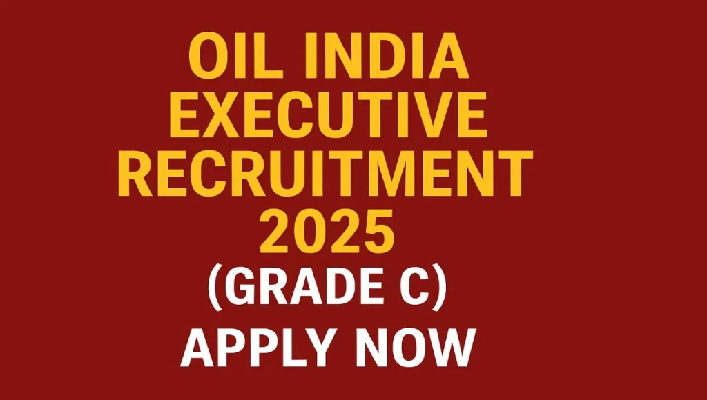 oil india executive recruitment