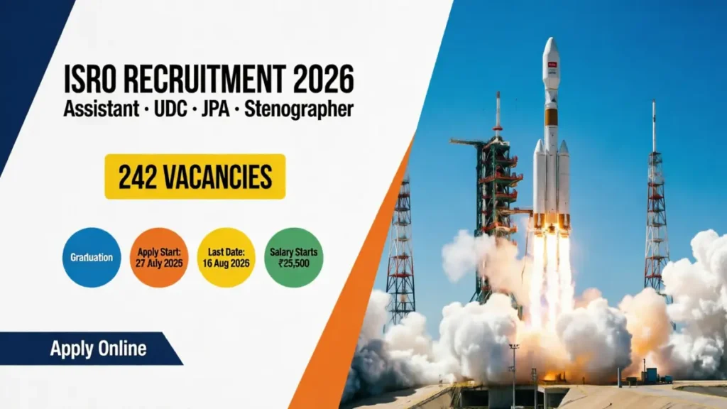 ISRO Assistant & Junior Personal Assistant Recruitment