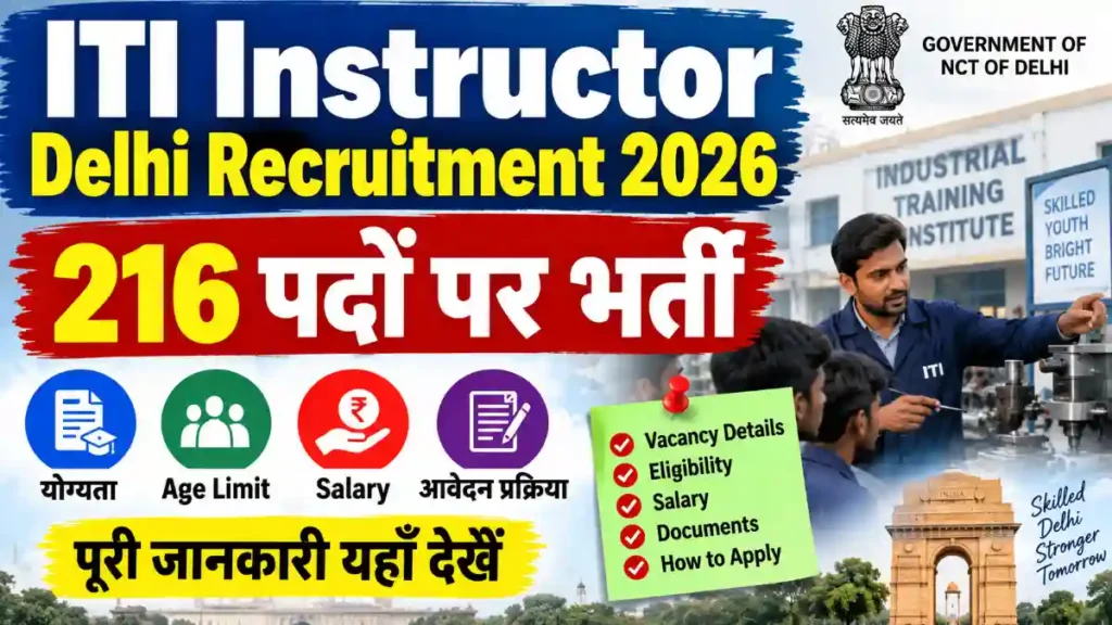 ITI Instructor Delhi Recruitment